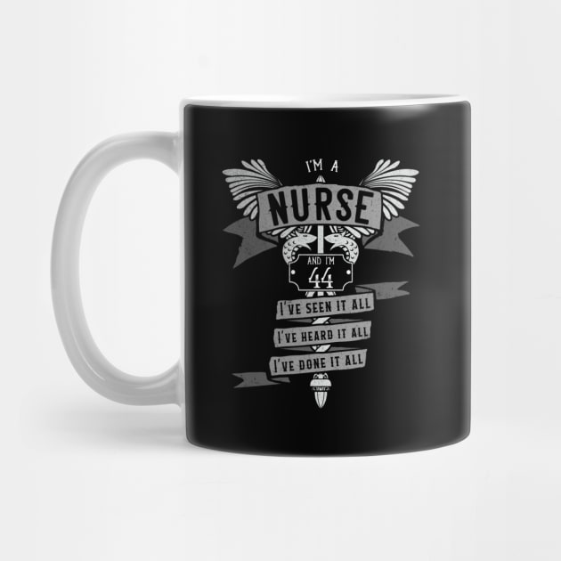 Funny 44th Birthday Nurse Gift Idea by EmergentGear